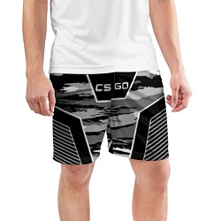 Шорты спортивные мужские CS:GO Grey Camo, цвет: 3D-принт — фото 2