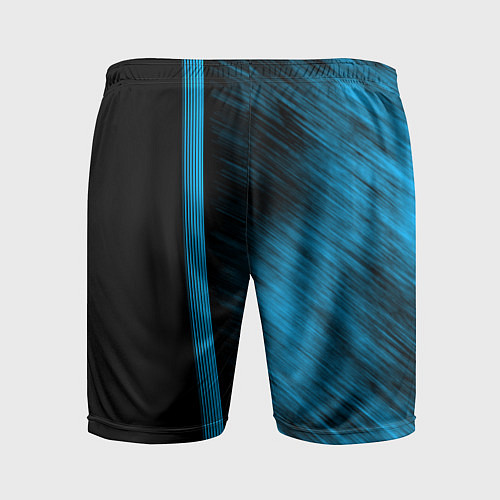 Мужские спортивные шорты Chrysler синие полосы / 3D-принт – фото 2