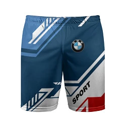 Шорты спортивные мужские BMW SPORT, цвет: 3D-принт