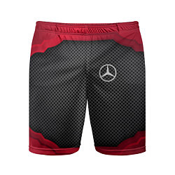 Шорты спортивные мужские Mercedes Benz: Metal Sport, цвет: 3D-принт