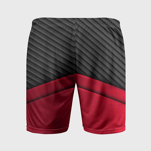Мужские спортивные шорты Mitsubishi: Red Carbon / 3D-принт – фото 2