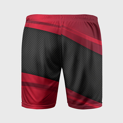 Мужские спортивные шорты Isuzu: Red Sport / 3D-принт – фото 2
