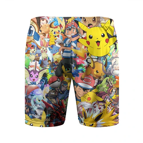 Мужские спортивные шорты Pokemon Bombing / 3D-принт – фото 2