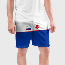 Шорты спортивные мужские Suzuki Style, цвет: 3D-принт — фото 2