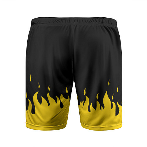 Мужские спортивные шорты 21 Pilots: Yellow Fire / 3D-принт – фото 2