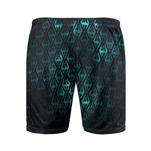 Мужские спортивные шорты TES: Blue Pattern / 3D-принт – фото 2
