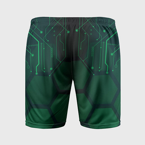 Мужские спортивные шорты PUBG: Green Guard / 3D-принт – фото 2