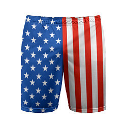 Шорты спортивные мужские American Patriot, цвет: 3D-принт