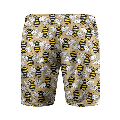 Мужские спортивные шорты Пчёлки / 3D-принт – фото 2
