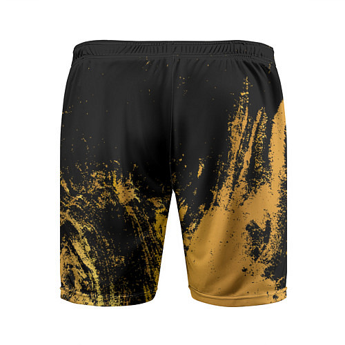 Мужские спортивные шорты PUBG: Yellow Colour / 3D-принт – фото 2