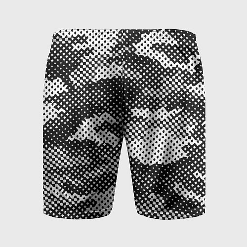 Мужские спортивные шорты Черный камуфляж / 3D-принт – фото 2