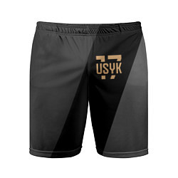 Шорты спортивные мужские USYK 17, цвет: 3D-принт
