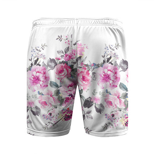 Мужские спортивные шорты Розовые розы / 3D-принт – фото 2