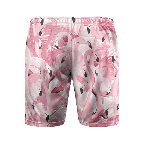Мужские спортивные шорты Розовый фламинго / 3D-принт – фото 2