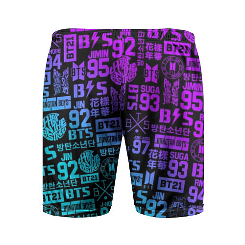 Мужские спортивные шорты BTS Logos / 3D-принт – фото 2