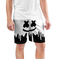 Шорты спортивные мужские MELLO BLACK x WHITE, цвет: 3D-принт — фото 2