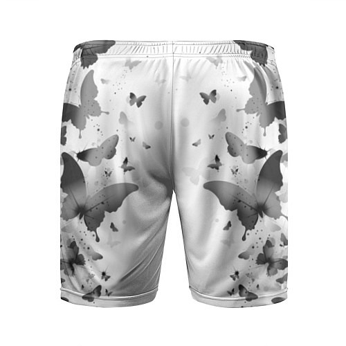 Мужские спортивные шорты BTS: Grey Butterflies / 3D-принт – фото 2