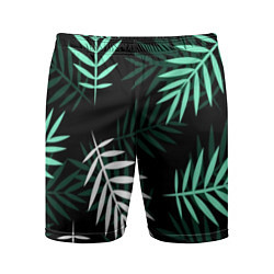Шорты спортивные мужские Листья пальмы, цвет: 3D-принт