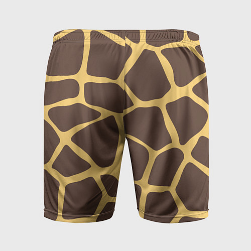 Мужские спортивные шорты Окрас жирафа / 3D-принт – фото 2