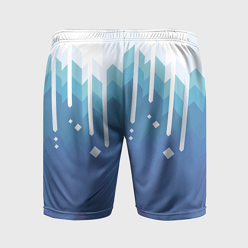 Мужские спортивные шорты Пиксельные сливки / 3D-принт – фото 2