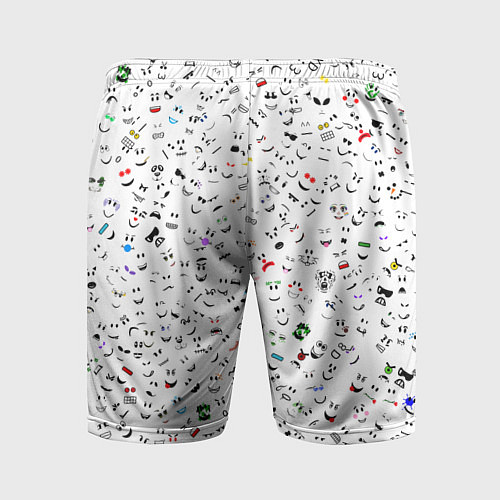 Мужские спортивные шорты Rolbox лица / 3D-принт – фото 2