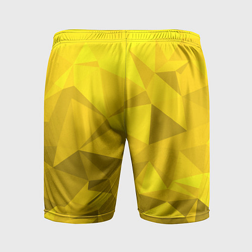 Мужские спортивные шорты YELLOW ABSTRACT / 3D-принт – фото 2