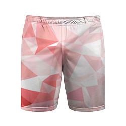 Шорты спортивные мужские Pink abstraction, цвет: 3D-принт