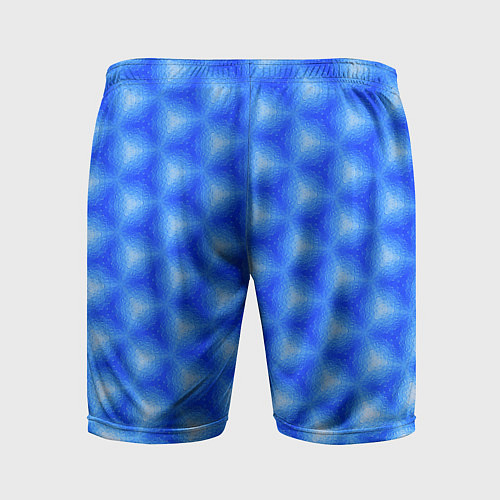Мужские спортивные шорты Синие соты / 3D-принт – фото 2