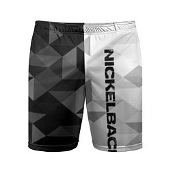 Шорты спортивные мужские Nickelback, цвет: 3D-принт