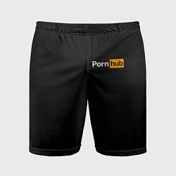 Шорты спортивные мужские PORNHUB, цвет: 3D-принт