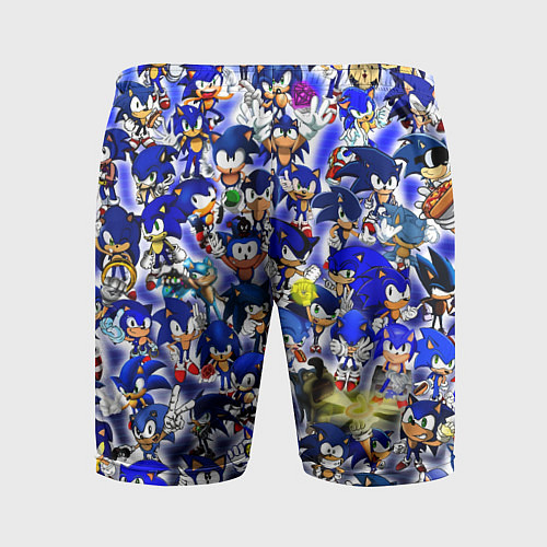 Мужские спортивные шорты All of Sonic / 3D-принт – фото 2