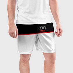 Шорты спортивные мужские AUDI SPORT, цвет: 3D-принт — фото 2