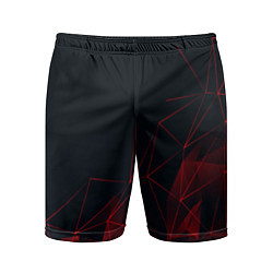 Шорты спортивные мужские RED STRIPES, цвет: 3D-принт
