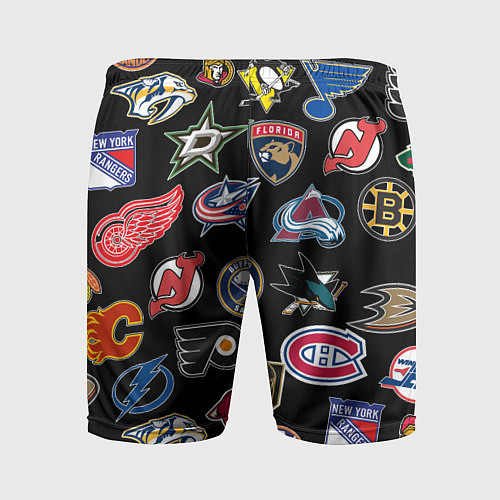 Мужские спортивные шорты NBA PATTERN / 3D-принт – фото 2