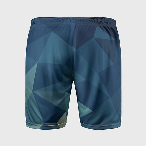 Мужские спортивные шорты DARK BLUE / 3D-принт – фото 2