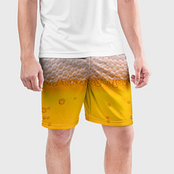 Шорты спортивные мужские ЖИВОЕ ПЕННОЕ, цвет: 3D-принт — фото 2