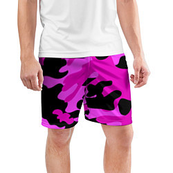 Шорты спортивные мужские Цветной камуфляж, цвет: 3D-принт — фото 2