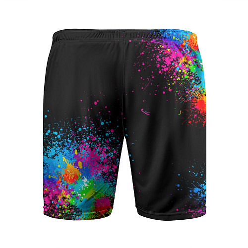 Мужские спортивные шорты Брызги красок / 3D-принт – фото 2