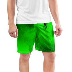Шорты спортивные мужские GREEN, цвет: 3D-принт — фото 2
