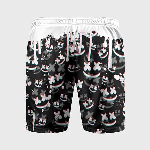 Мужские спортивные шорты MARSHMELLO GLITCH / 3D-принт – фото 2