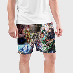 Шорты спортивные мужские АНИМЕ ALLPIC, цвет: 3D-принт — фото 2