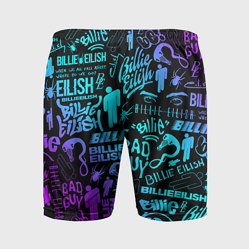 Мужские спортивные шорты BILLIE EILISH БИЛЛИ АЙЛИШ / 3D-принт – фото 2