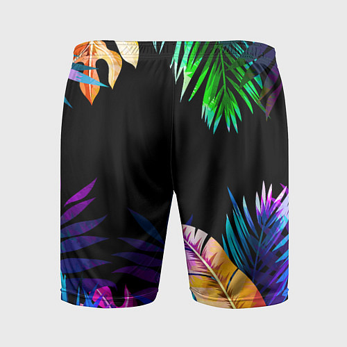 Мужские спортивные шорты Тропическая Ночь / 3D-принт – фото 2