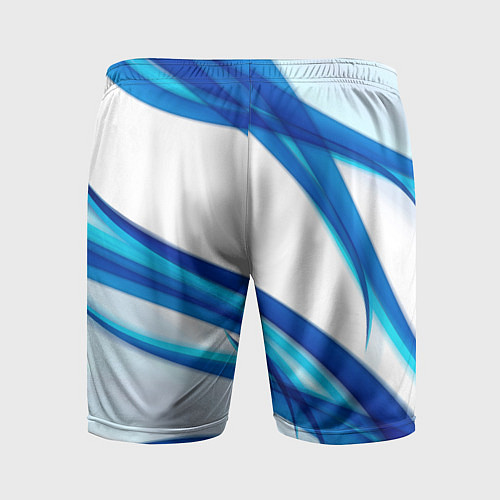 Мужские спортивные шорты STRIPES BLUE / 3D-принт – фото 2