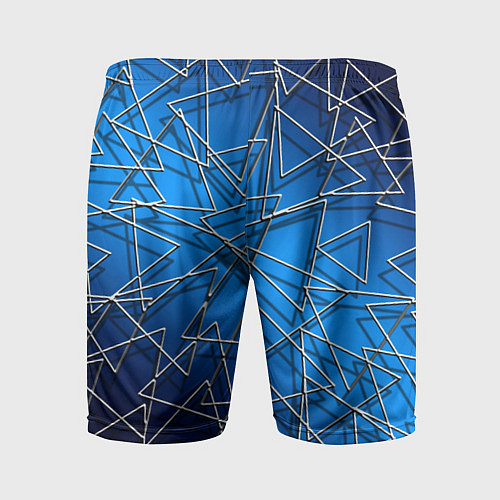 Мужские спортивные шорты Треугольники / 3D-принт – фото 2