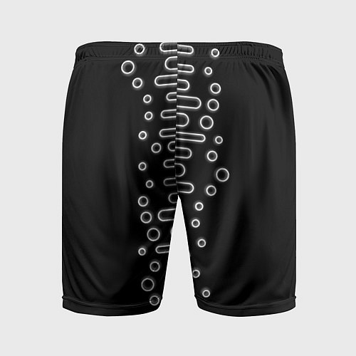 Мужские спортивные шорты Волны ТЕСЛА OKO / 3D-принт – фото 2