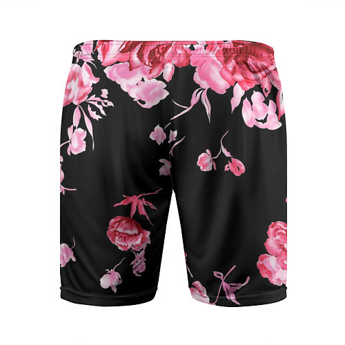 Мужские спортивные шорты Цветы / 3D-принт – фото 2