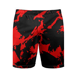 Мужские спортивные шорты Красный на черном