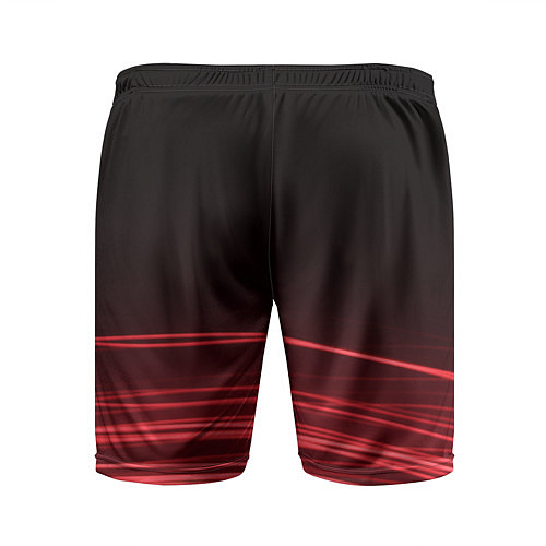 Мужские спортивные шорты Красное и Черное / 3D-принт – фото 2