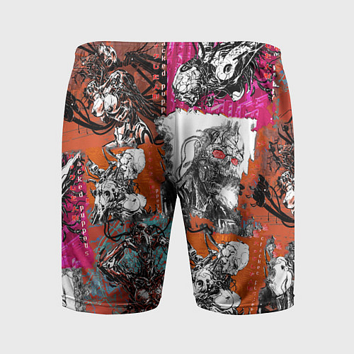 Мужские спортивные шорты Cyberpunk 2077 / 3D-принт – фото 2